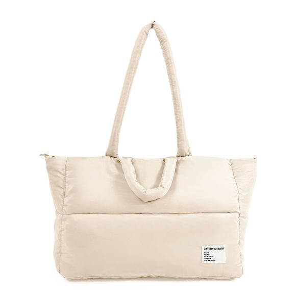 Puffer Tote Bag Quilted Handbag Gym Bag Workout Yoga Travel UwU - Picture 1 of 5